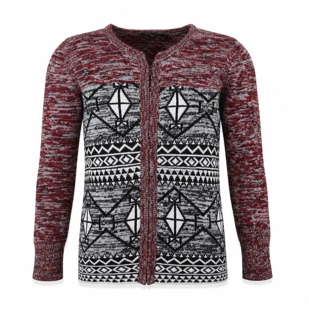 ESMARA Mens Multicoloured Cardigan S Geometric