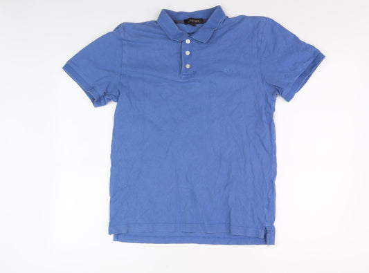 Jaeger Men's Blue Polo Shirt, Size S, Casual Style