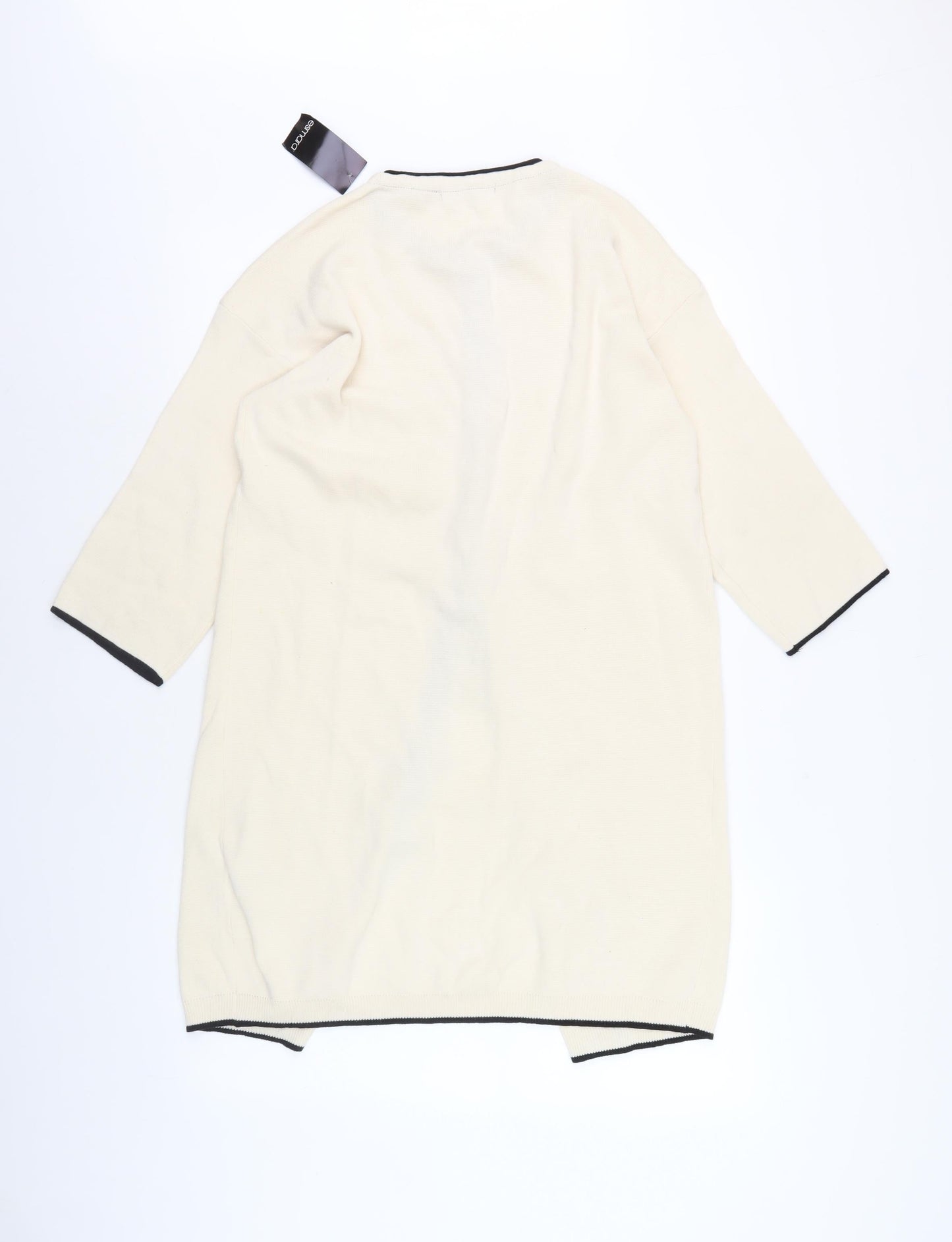 Esmara Women's Ivory Cardigan, Size S, Crew Neck