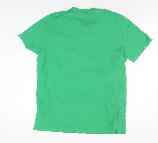 Puma Men's Green Graphic Print T-Shirt XL