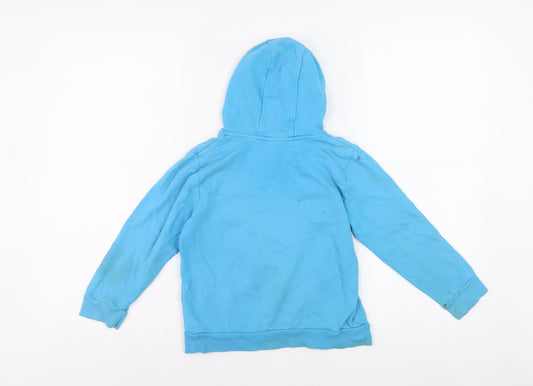 Disney Boys Blue Graphic Print Hoodie Size 6 Years