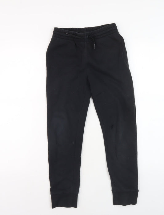 Converse Boys Black Jogger Trousers Size S Elastic Waist