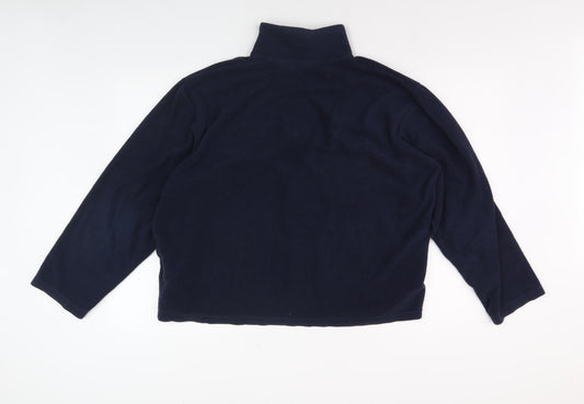 Regatta Men's Blue XL 1/4 Zip Fleece Sweatshirt Logos