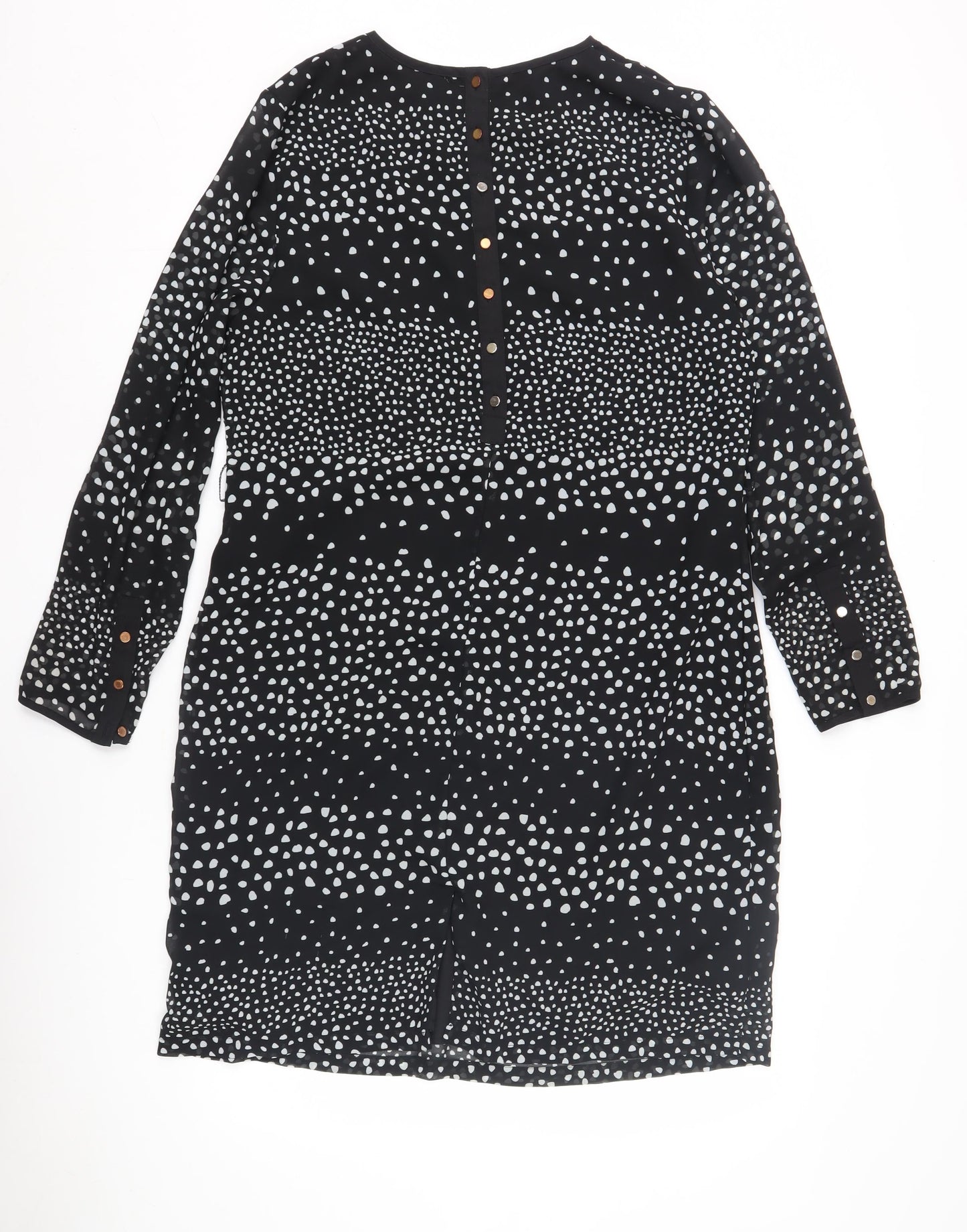 Sosandar Women's Black Polka Dot Dress Size 14