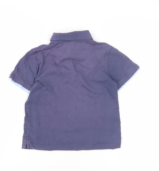 babyGap Boys Blue Polo Shirt 2 Years Casual Cotton