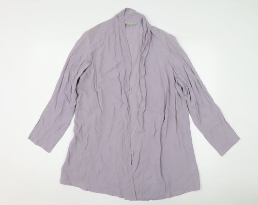 Ann Harvey Women's Purple Mid-Length Jacket Size 14