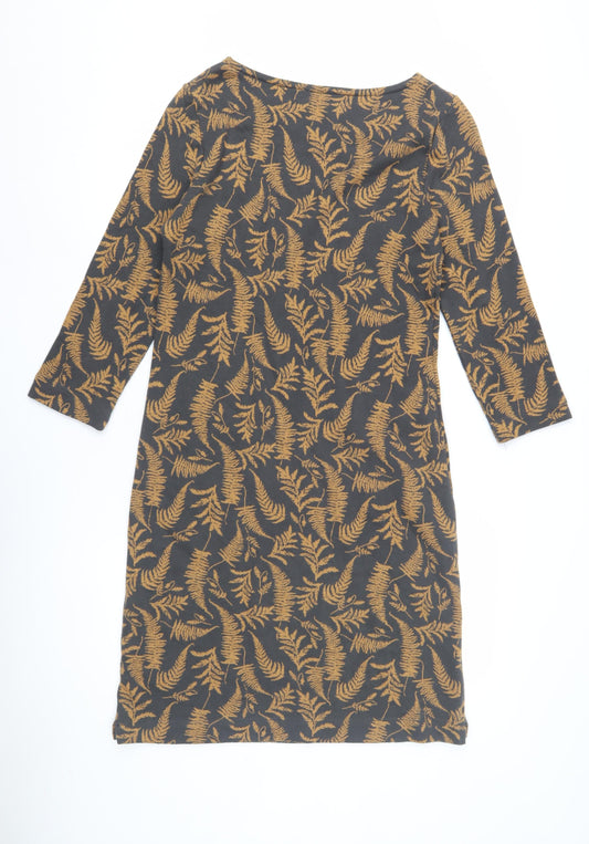 White Stuff Women's Brown Floral Dress Size 8