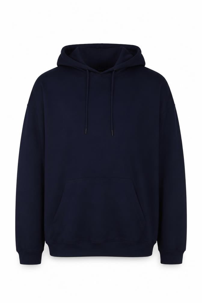 boohooMAN Men's Blue Pullover Hoodie M - Graphic Print