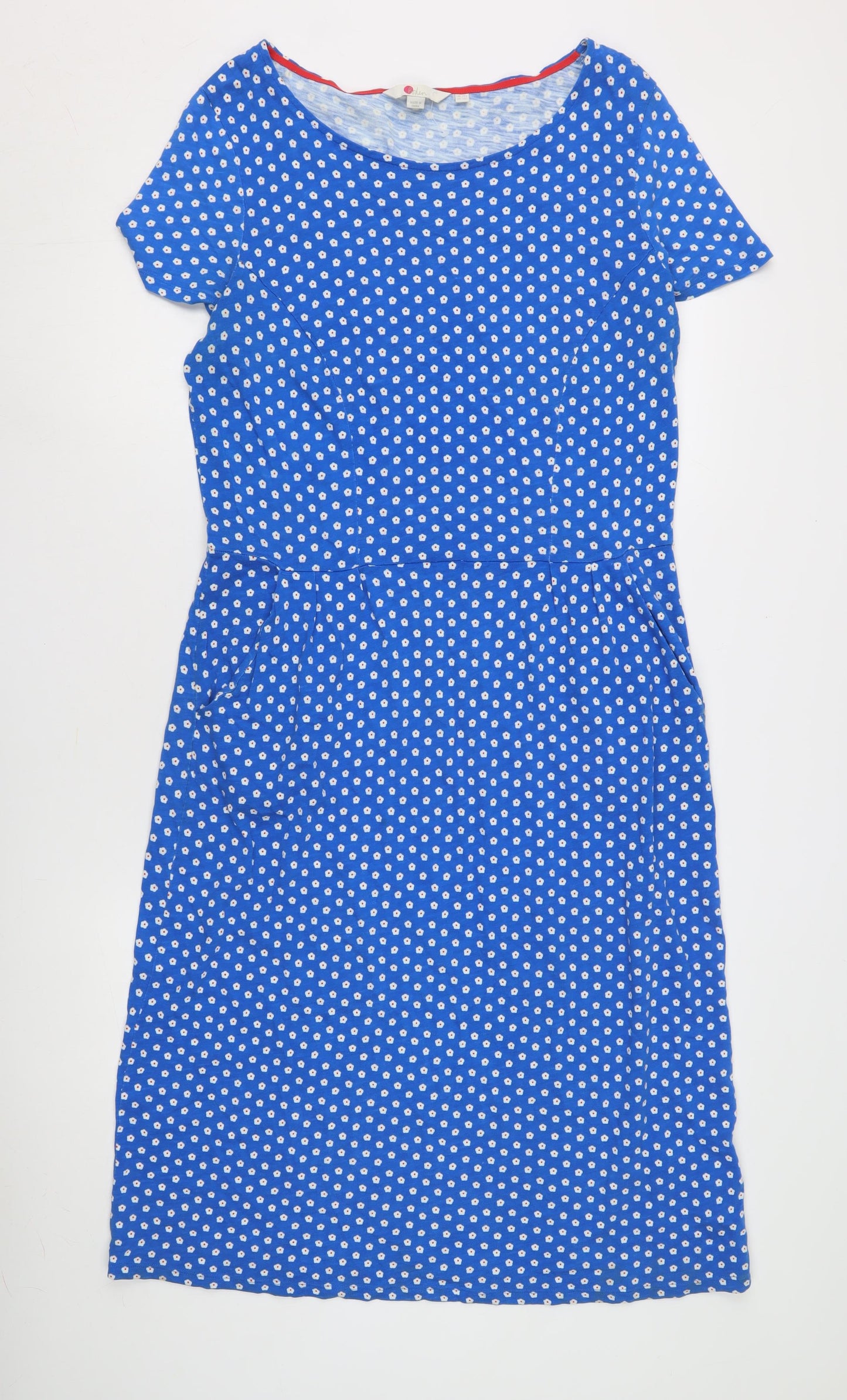 Boden Women's Blue Floral Summer Dress Size 14
