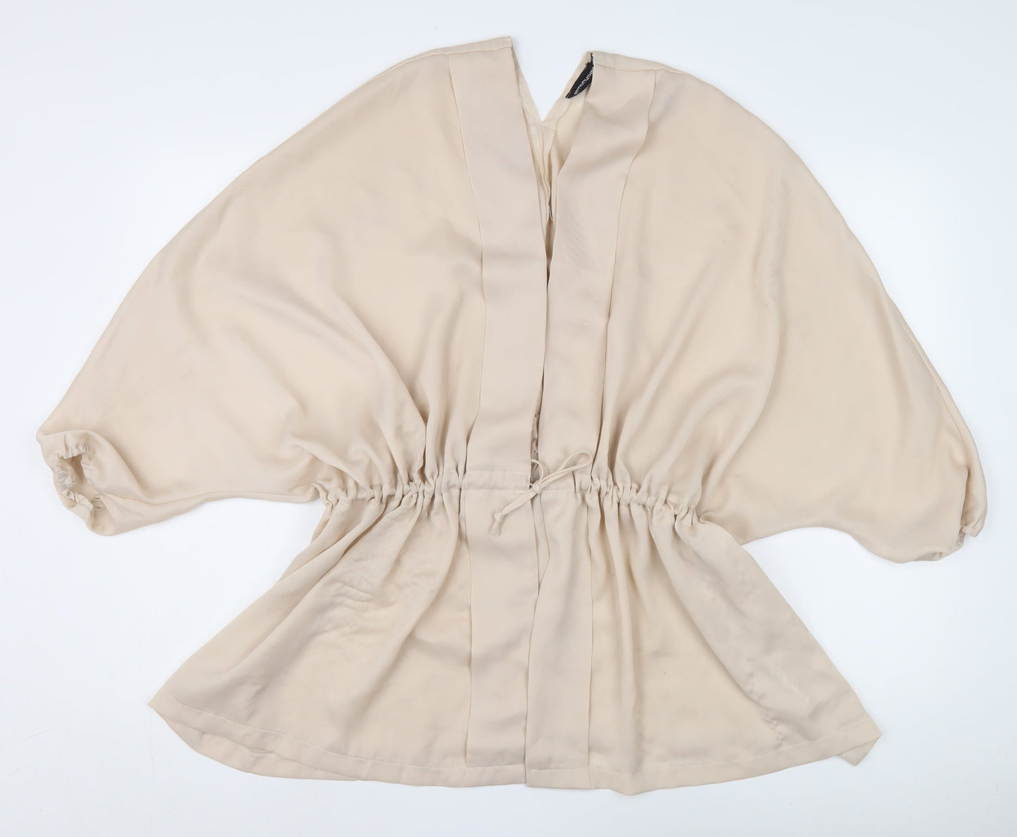 PrettyLittleThing Women's Beige Kimono Blouse Size 12