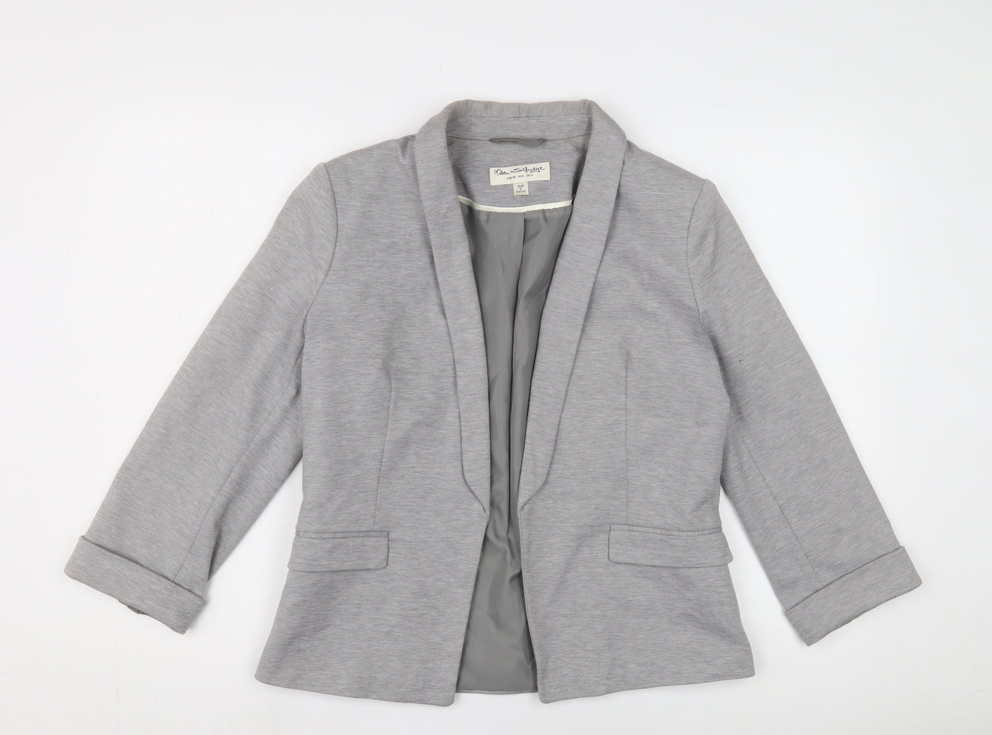 Miss Selfridge Women's Grey Blazer UK 12 Regular