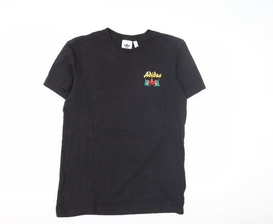 Adidas Men's Black Beach Graphic T-Shirt, Medium