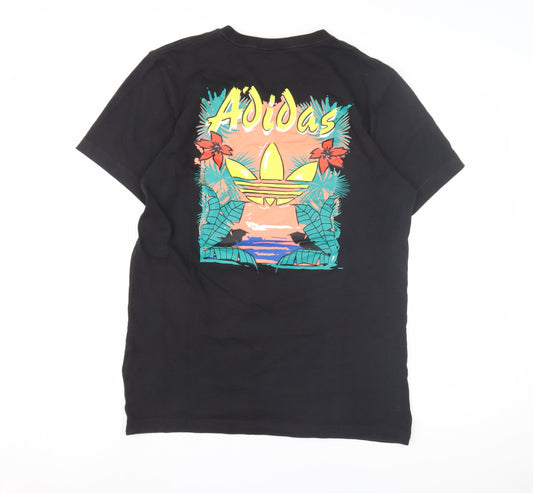 Adidas Men's Black Beach Graphic T-Shirt, Medium