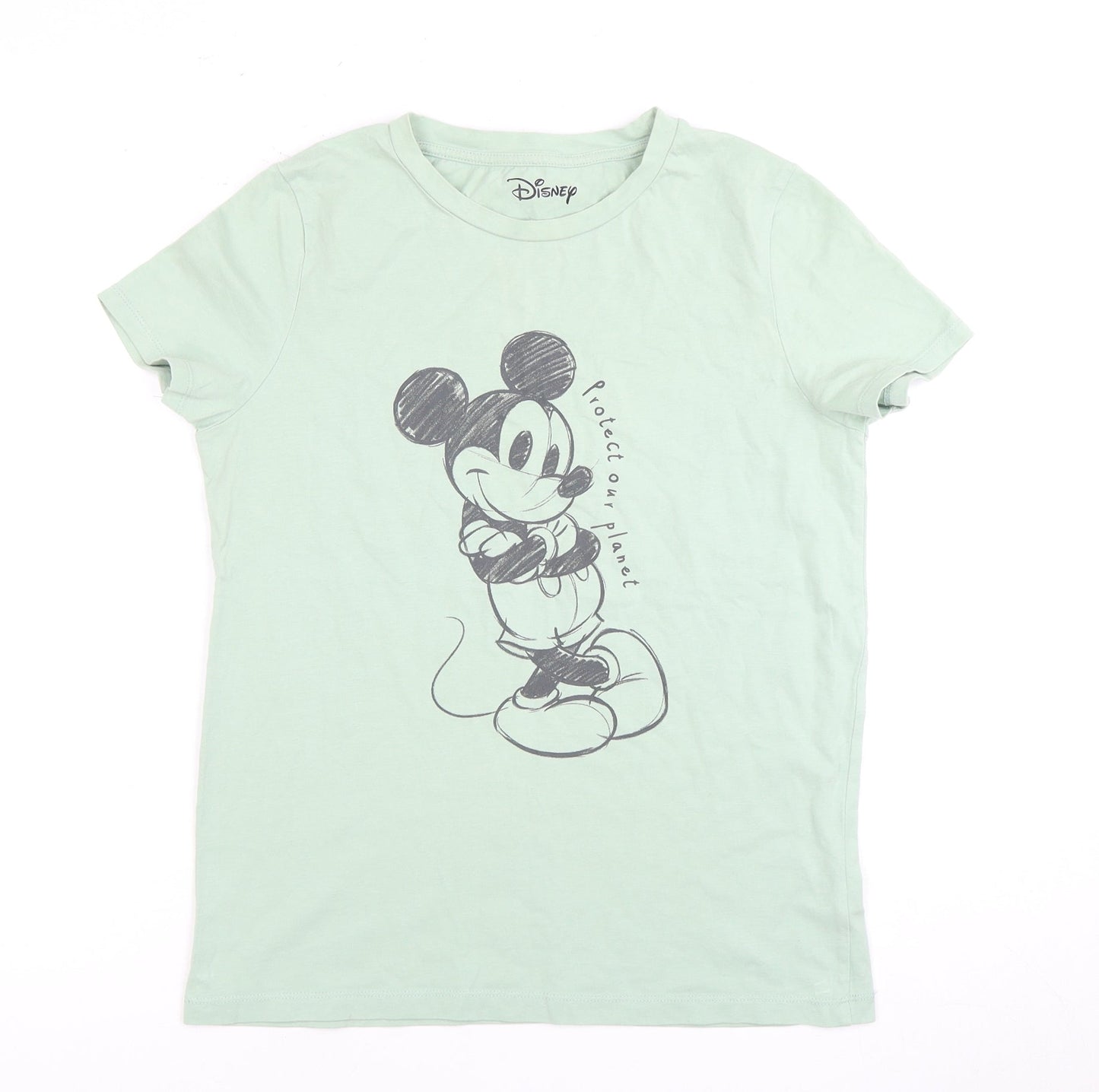 Disney Women’s Green Mickey Mouse T-Shirt Size 8