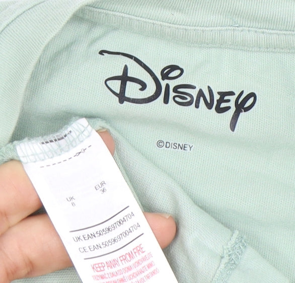 Disney Women’s Green Mickey Mouse T-Shirt Size 8