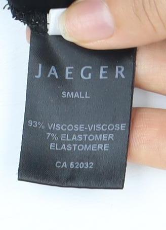 Jaeger Women's Black Small V-Neck Long Sleeve Top