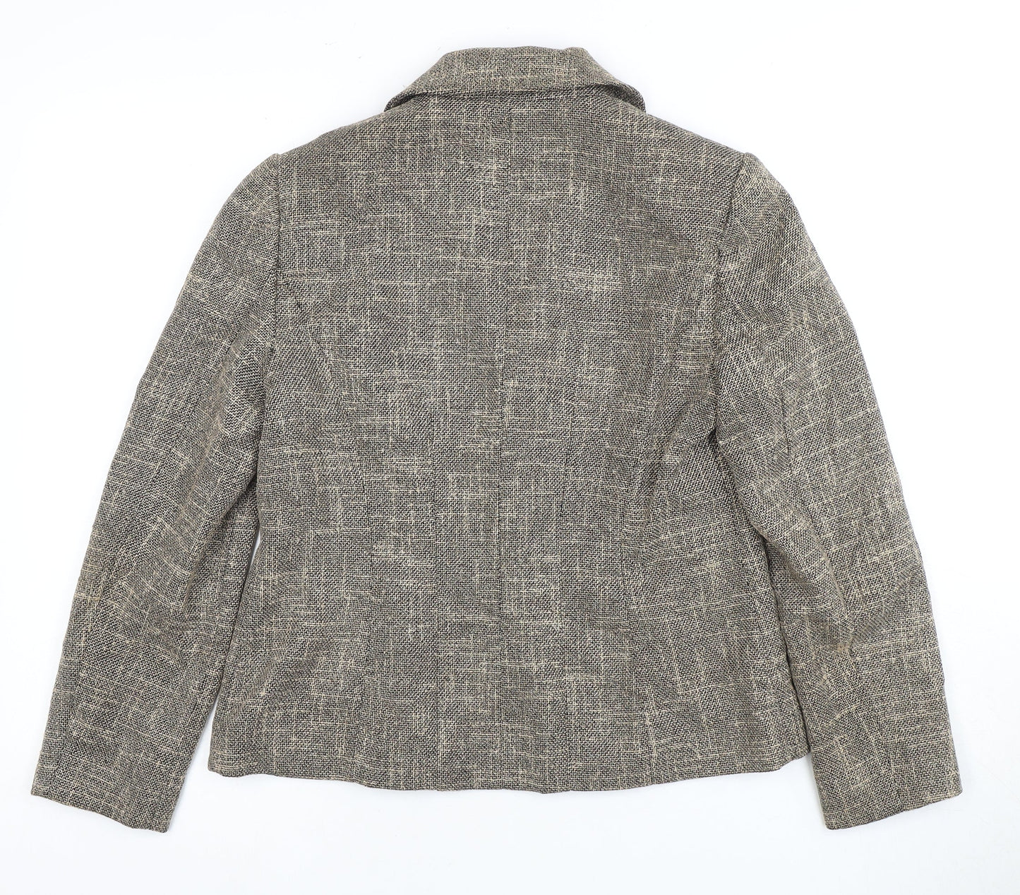 Viyella Women Blazer Beige Size 10 Petite Workwear