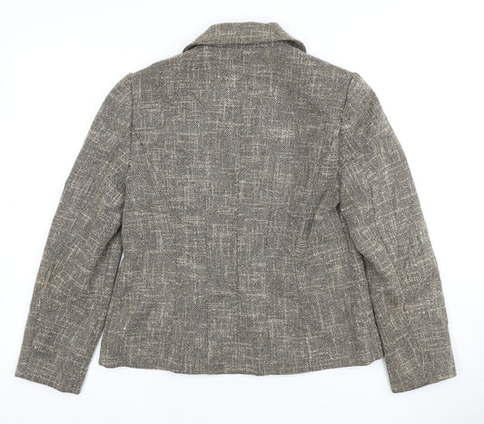 Viyella Women Blazer Beige Size 10 Petite Workwear