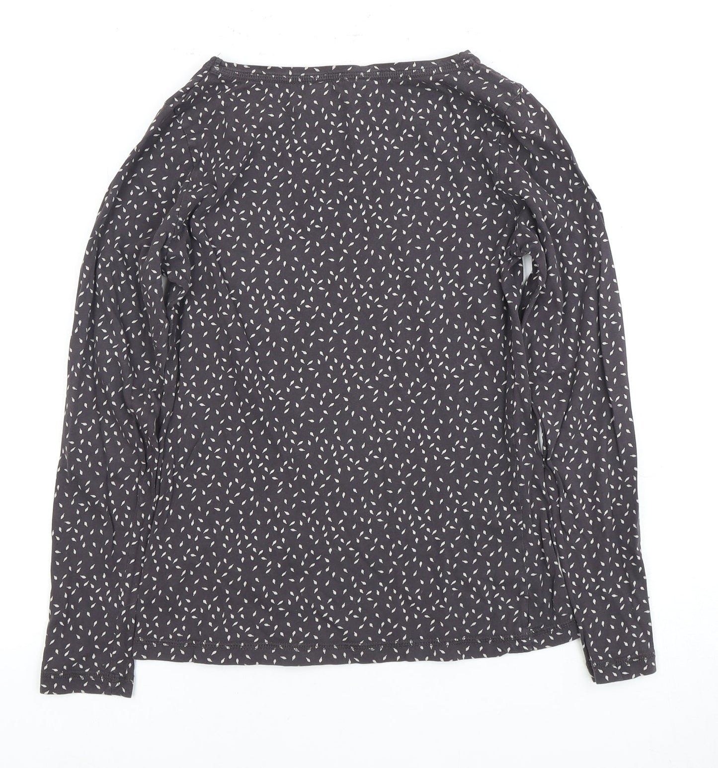 White Stuff Women's Black Top Size 8 Long Sleeve Basic
