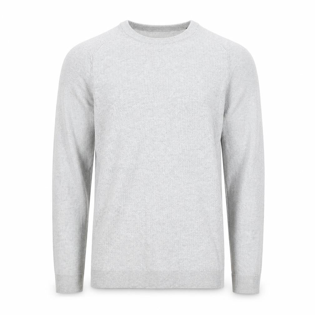Jack & Jones Men's Grey Cotton Pullover Jumper M