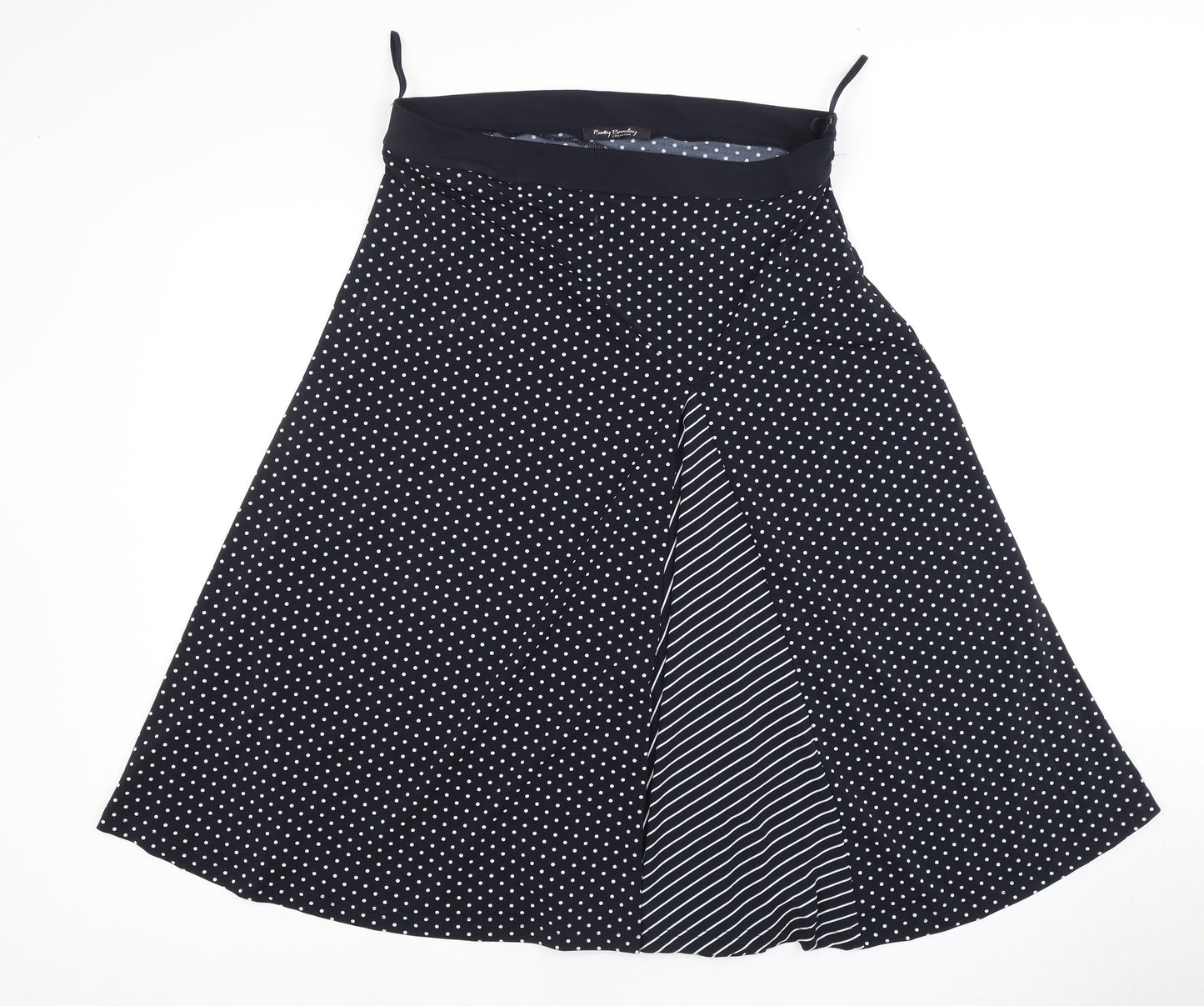 Betty Barclay Women's Black Polka Dot Flare Skirt Size 16