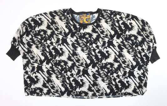 Punk Pose Women's Multicoloured Animal Print Top