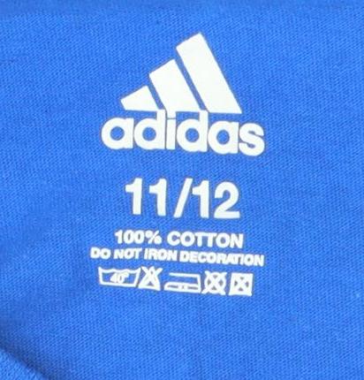 Adidas Boys Blue Olympic Day T-Shirt Size 11-12 Years