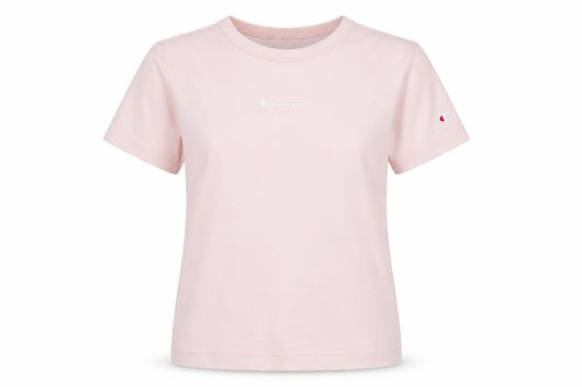 Womens UK Size XS Champion Pink 100% Cotton T-Shirt