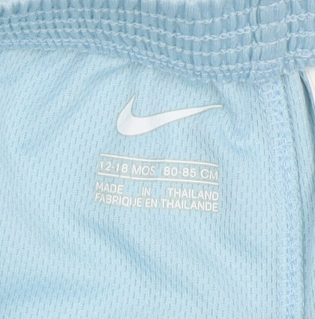 Nike Unisex Baby Blue Shorts 12-18 Months Sports Elastic Waist