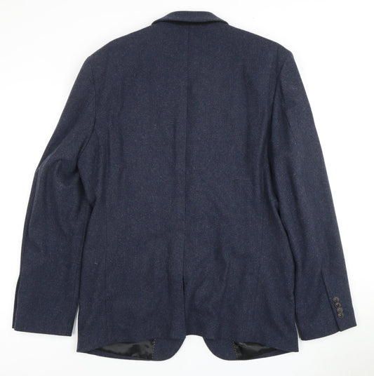 Jack & Jones Men's Blue Blazer, Size 44, Regular Fit