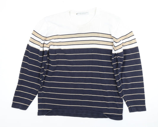 Lyle & Scott Unisex Multicoloured Striped Pullover S