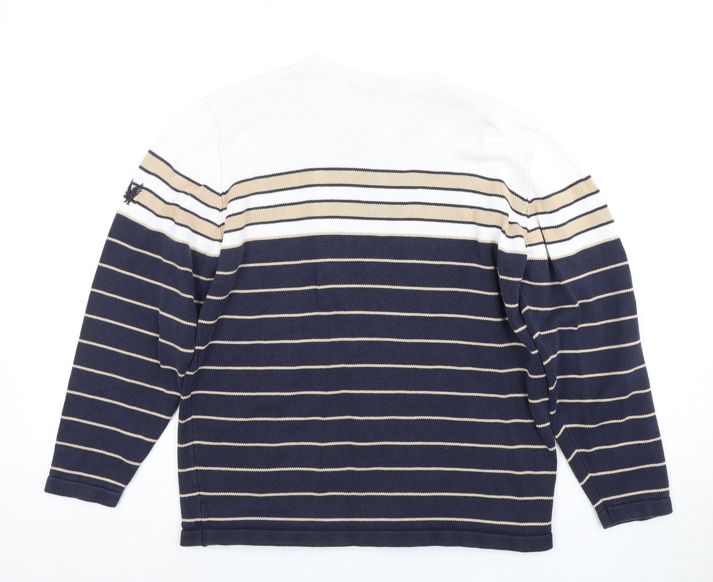 Lyle & Scott Unisex Multicoloured Striped Pullover S