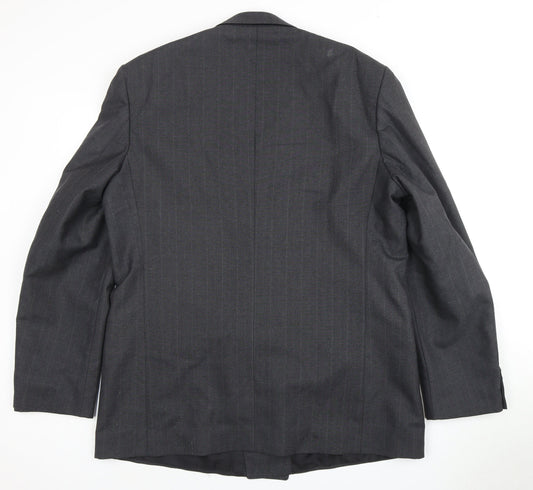 Centaur Men's Grey Long Blazer Jacket, Size 46