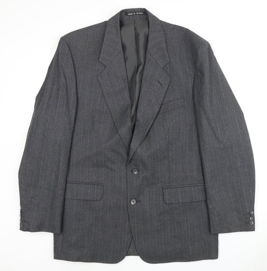 Dunn & Co Men's Grey Blazer 42 Classic Striped Jacket