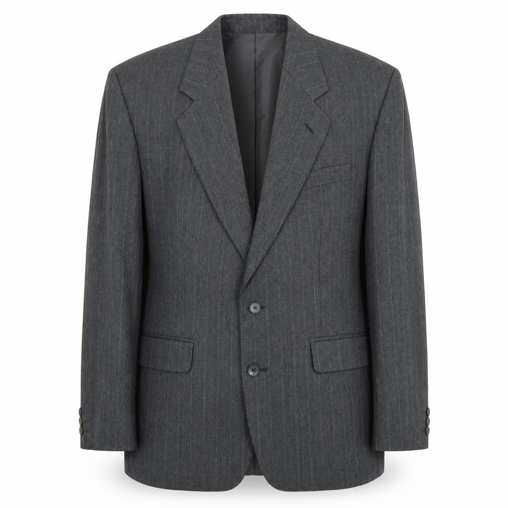 Mens 42 Chest Regular Dunn & Co Grey Two-Button Blazer