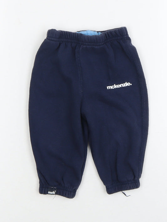 McKenzie Unisex Baby Blue Fleece Trousers 9-12 Months
