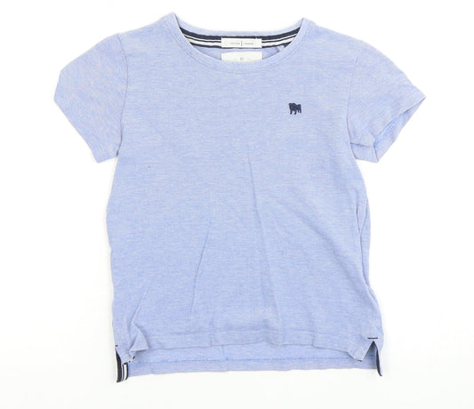 Jasper J Conran Boys Blue T-Shirt, 5-6 Years, Cotton, Short Sleeve