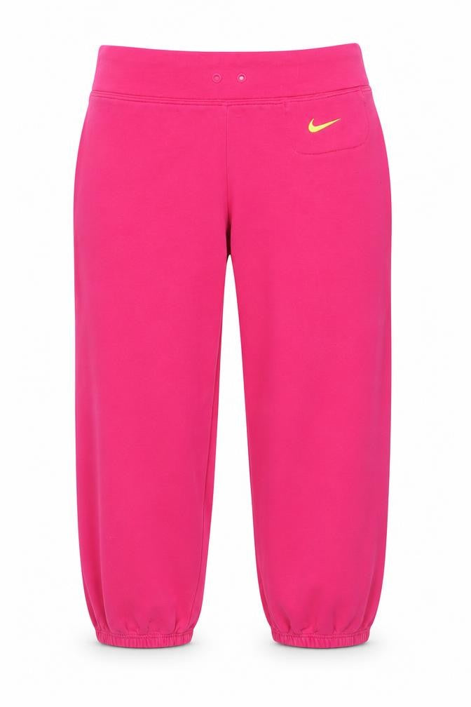 Nike Girls Pink Trousers 12-13 Years Cotton Blend Activewear