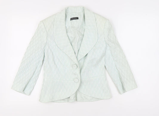 Alex & Co. Green Women's Blazer, Size 12, Shawl Lapel