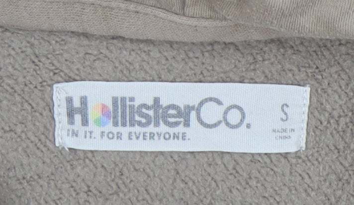 Hollister Unisex Brown Pullover Hoodie, Size S, Casual Wear