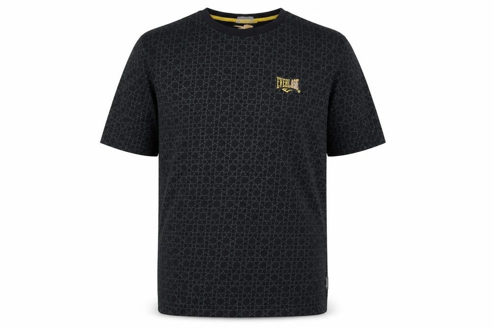 Mens UK Size 2XL Everlast Black  Cotton T-Shirt