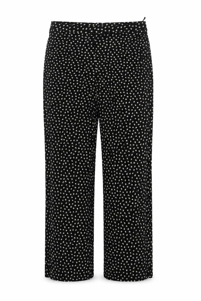 Marks and Spencer Women's Black Floral Trousers Size 16