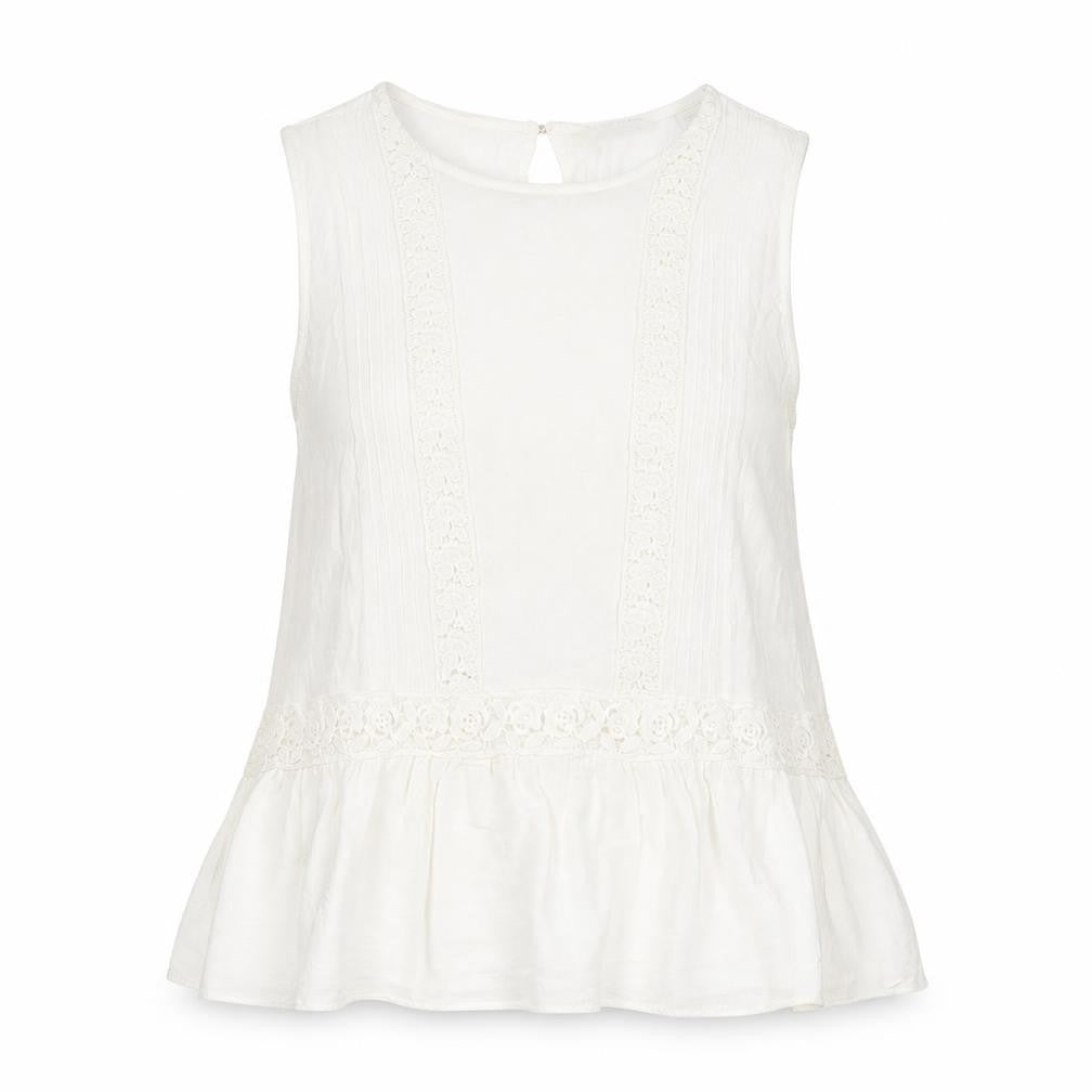Womens UK Size 8 Jack Wills White Viscose Blend Blouse