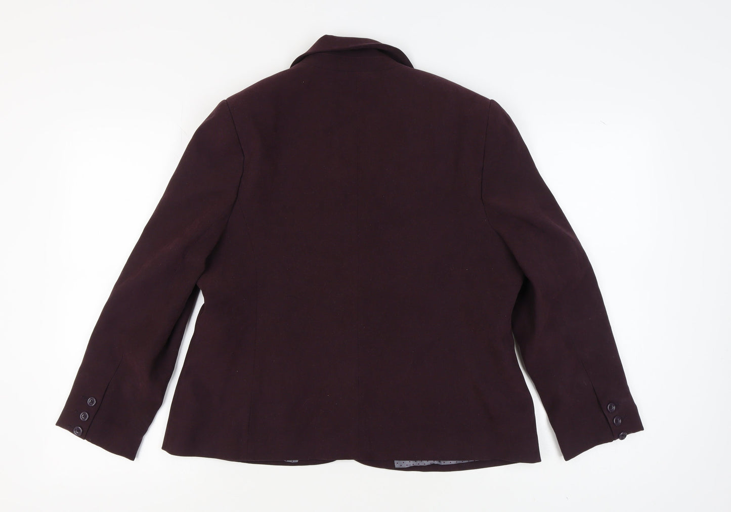 Isle Women's Purple Blazer Size 16 Regular Lined