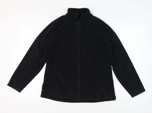 Mountain Warehouse Women's Black Fleece Jacket Size 16