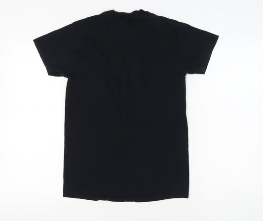 The Beatles Unisex Black T-Shirt, Size S, Music Theme