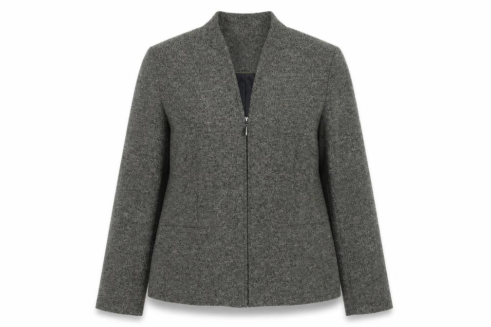 Eastex Women's Grey Mid-Length Jacket Size 10