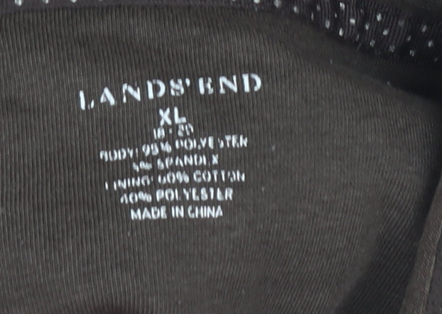 Lands' End Women's Brown Fleece Waistcoat XL