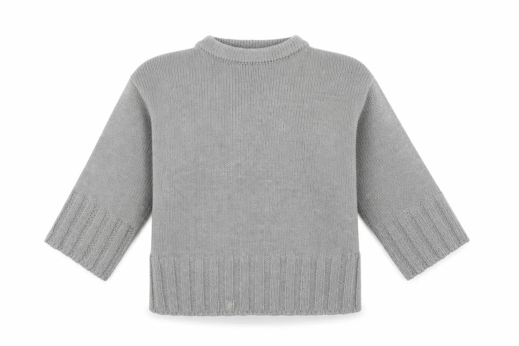 Womens UK S Regular Firetrap Grey Pullover Tight-Knit