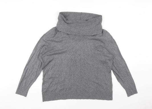 Alexon Women's Grey Cowl Neck Pullover Jumper XL